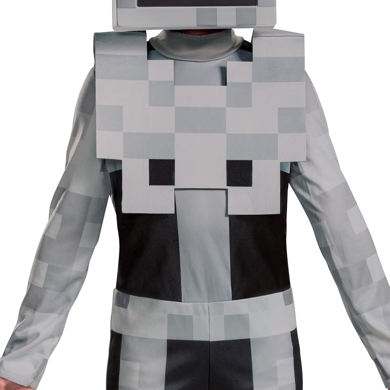 Disfraz Esqueleto Minecraft Disguise para Niños 4-6 Años