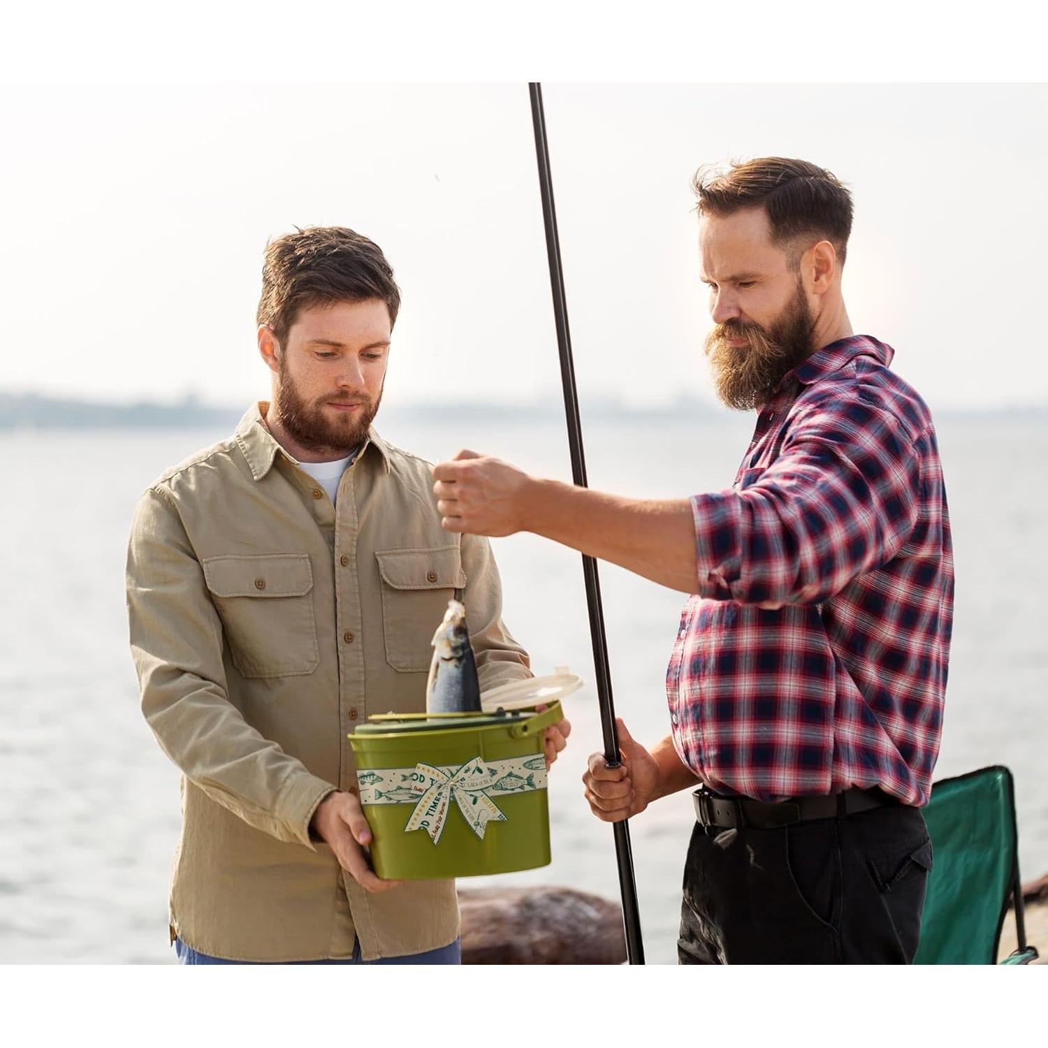 Cinta de Yute con Tema de Pesca NUVCELKA 6.35 cm x 4.57 m