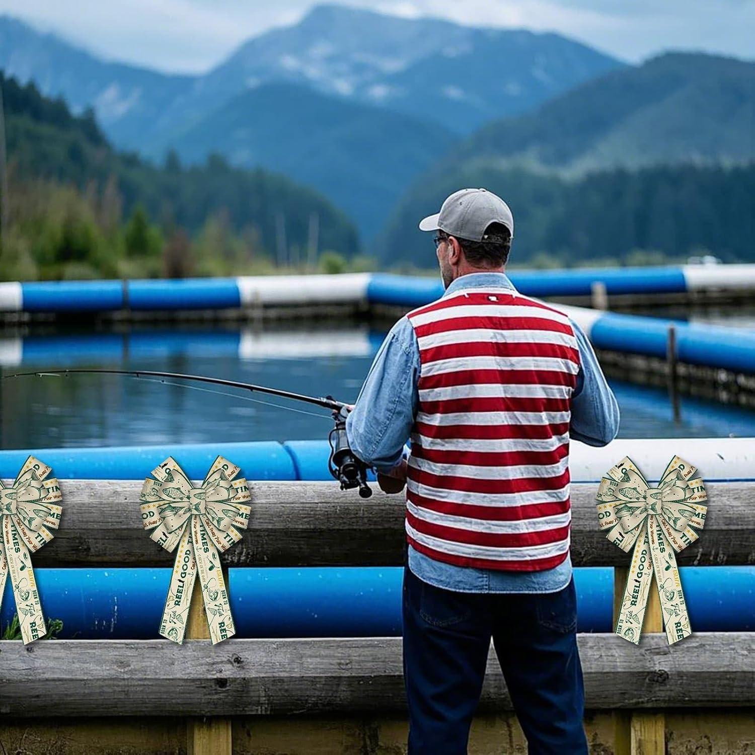 Cinta de Yute con Tema de Pesca NUVCELKA 6.35 cm x 4.57 m