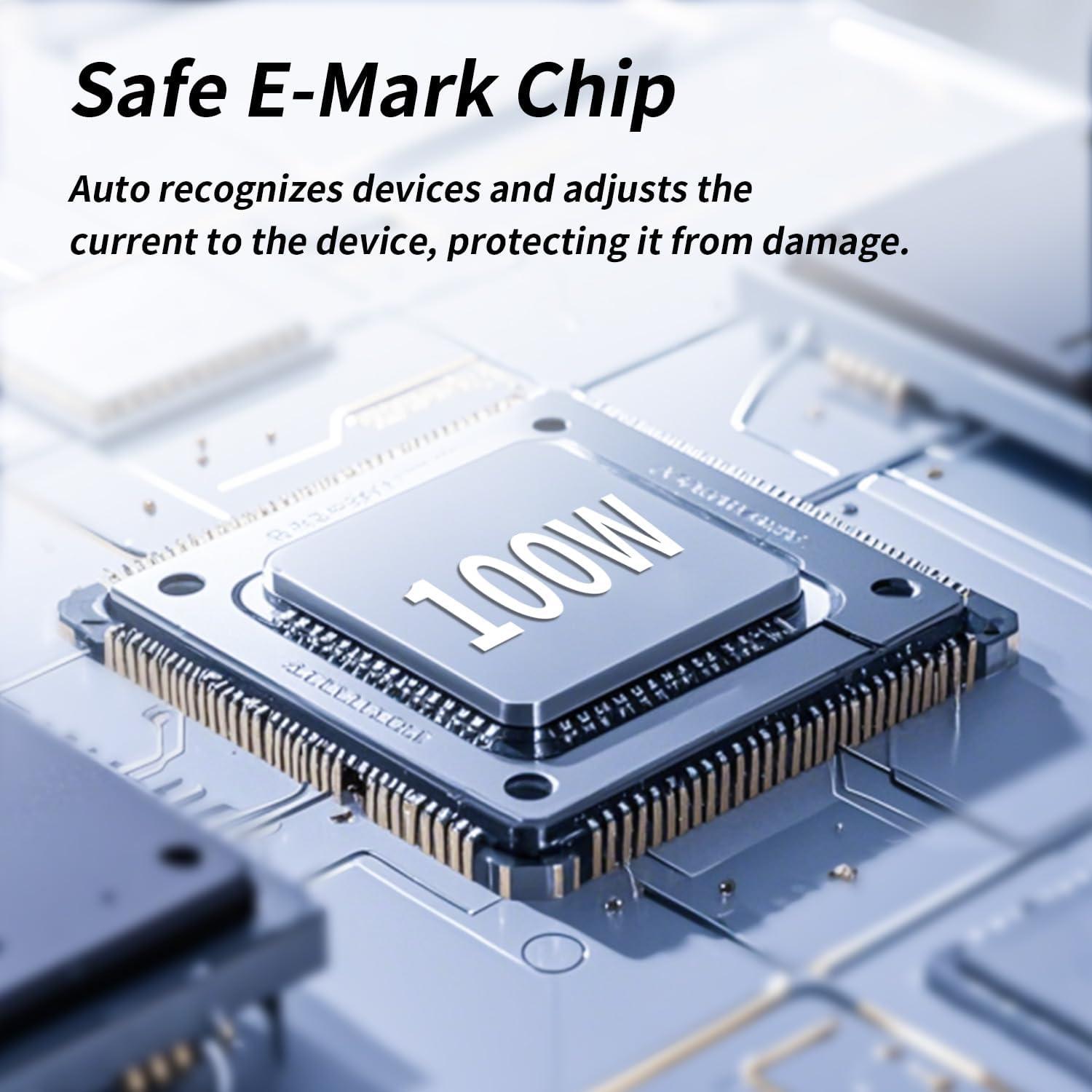 Cable de Carga Rápida USB C 3 en 1 IDISON 100W 1.5M (2Pack)