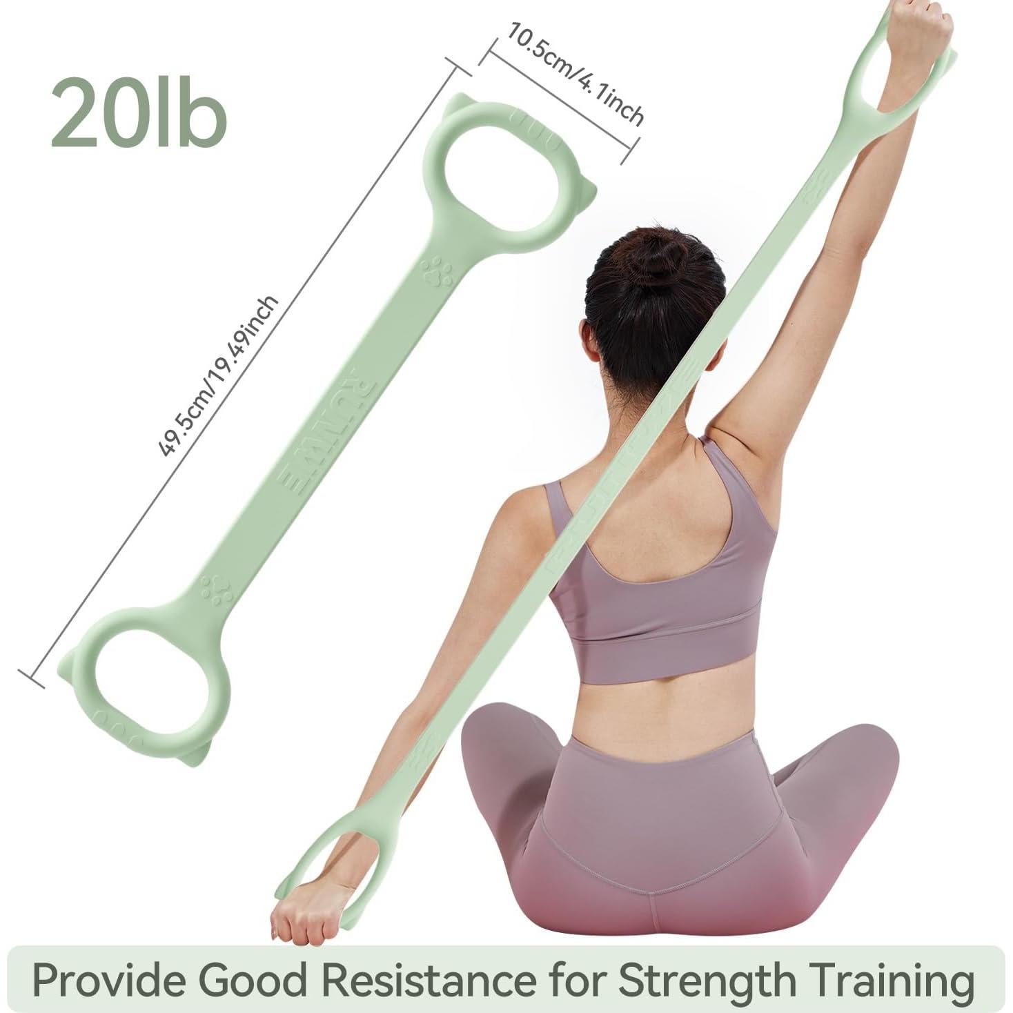 Banda de Resistencia Figura 8 RUNWE 20LB Verde - Ejercicio y Estiramiento