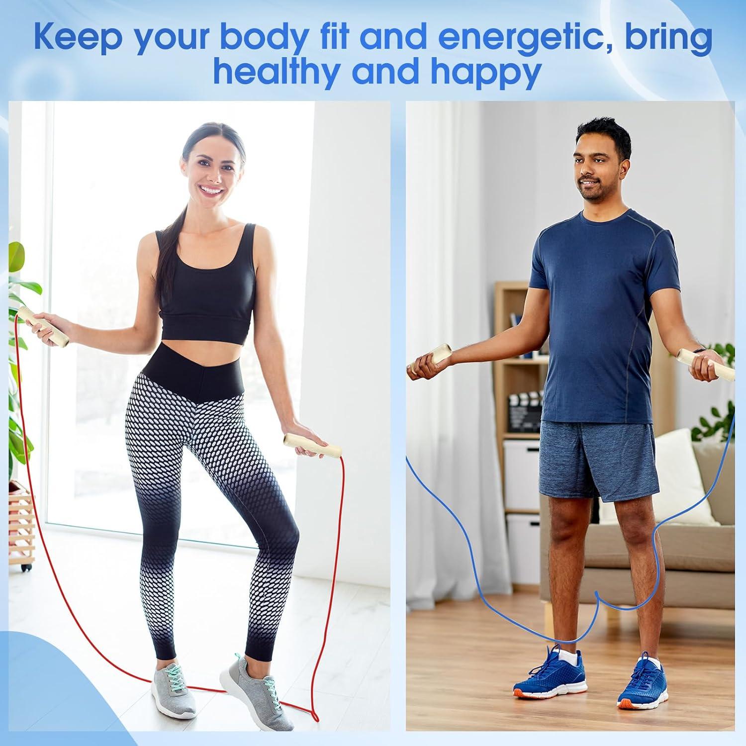 Cuerdas de Saltar Ajustables Sonwyoung 2.60m para Niños y Adultos