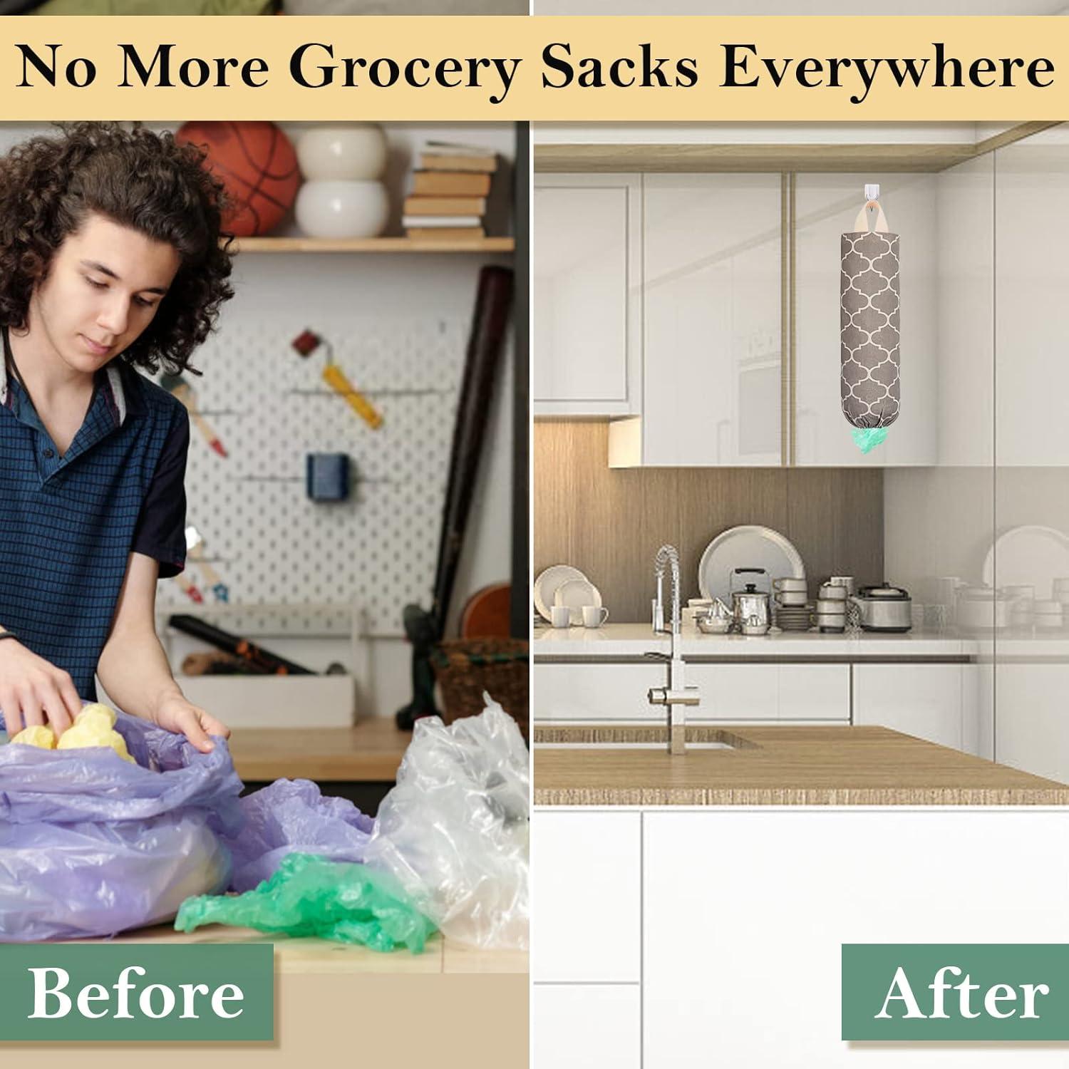 Soporte para Bolsas de Plástico LeCorner Beige 50+ Bolsas