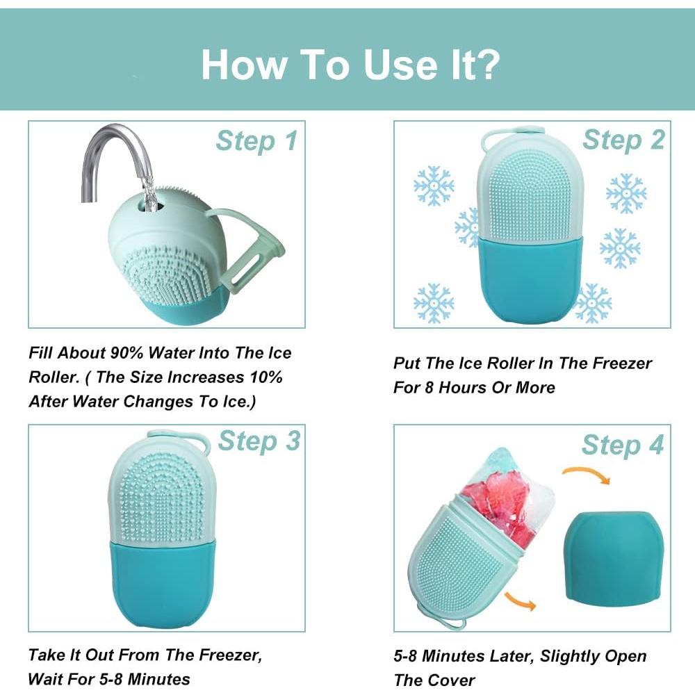 Molde de Silicona Rodillo de Hielo Coolnice ST-151 Azul