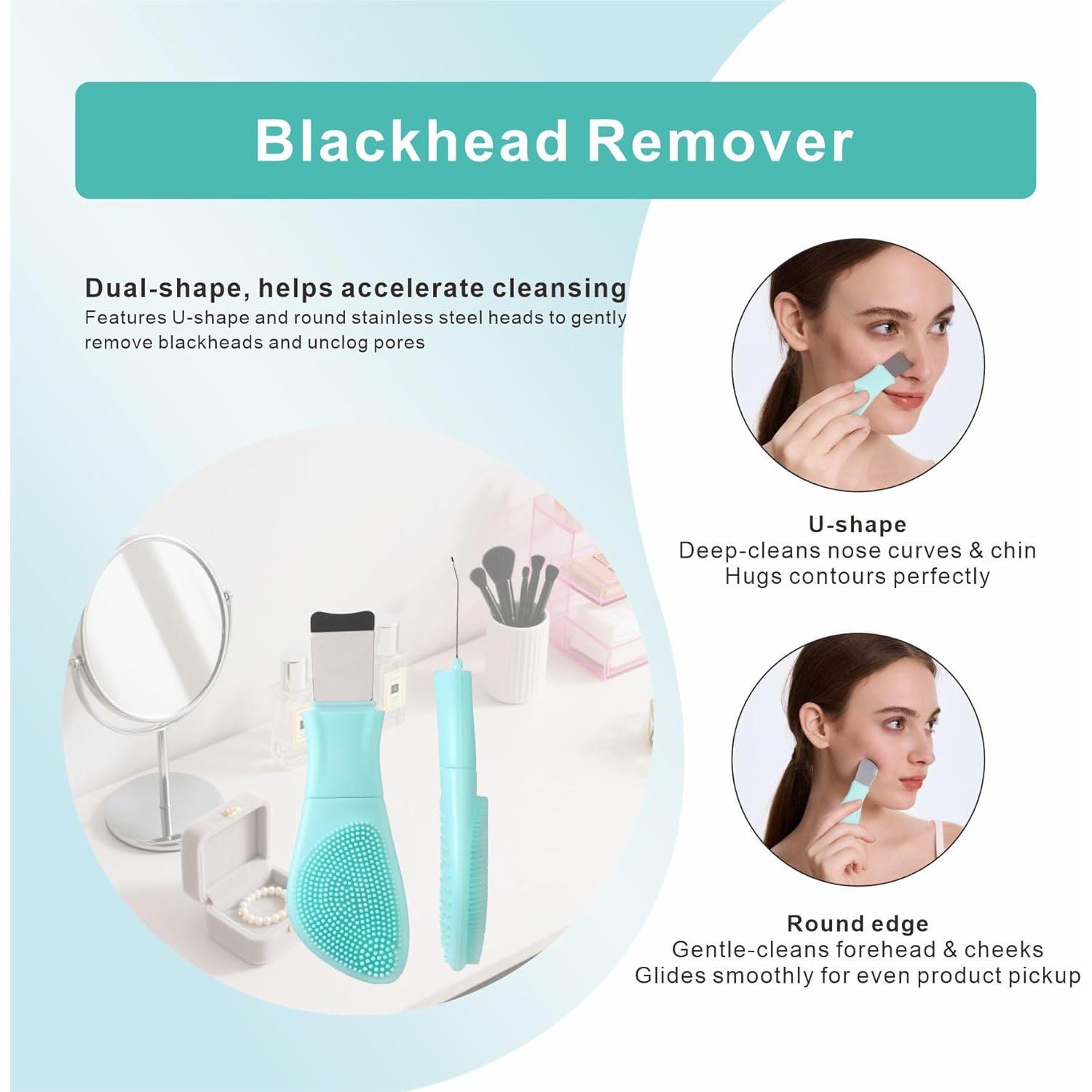 Removedor de Puntos Negros y Exfoliador Facial YEADMAL Cian