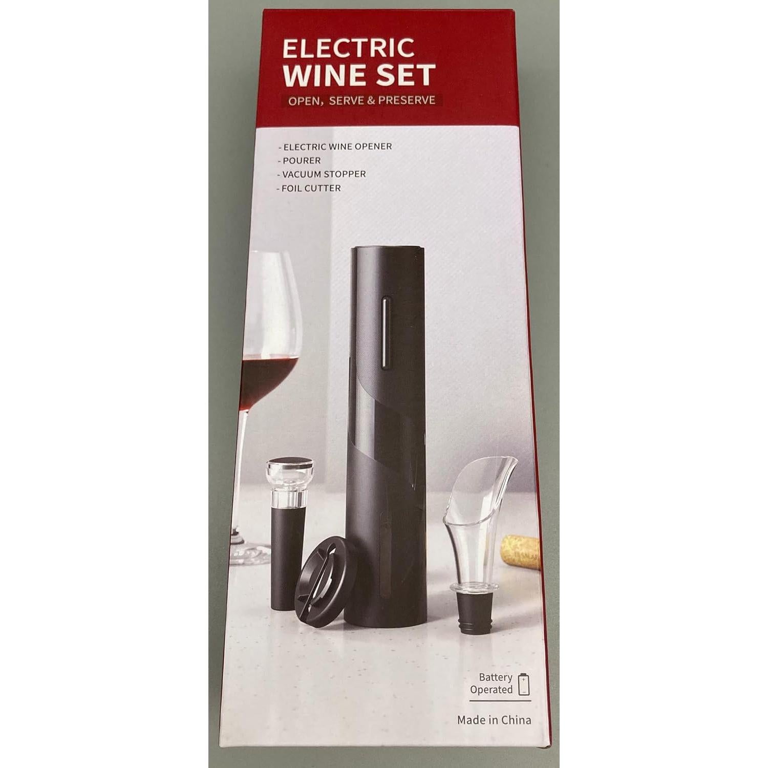 Abridor de Botellas de Vino Eléctrico AIKARO - Juego Automático