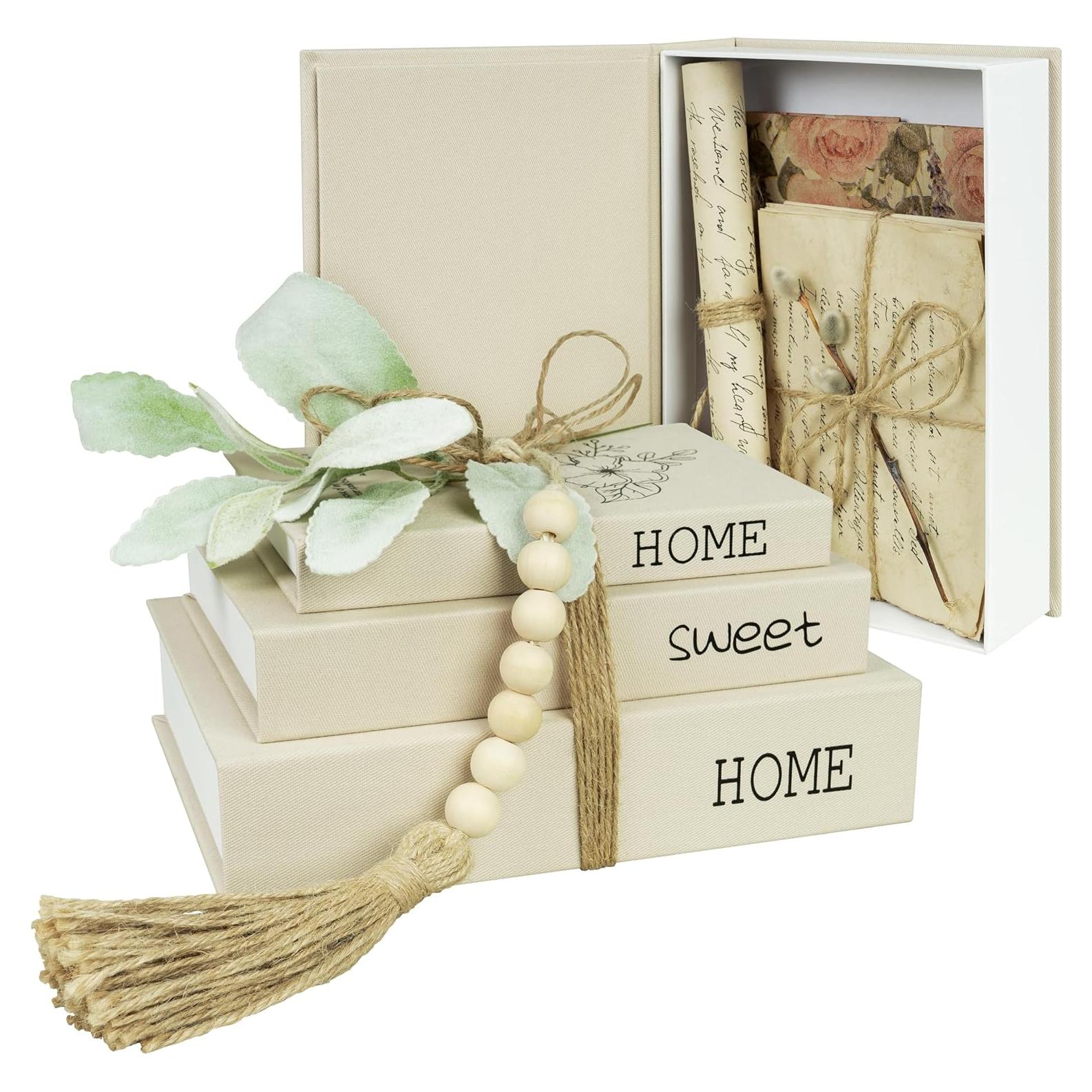 Juego de Cajas de Almacenamiento Decorativas Valentosa - 3 Piezas