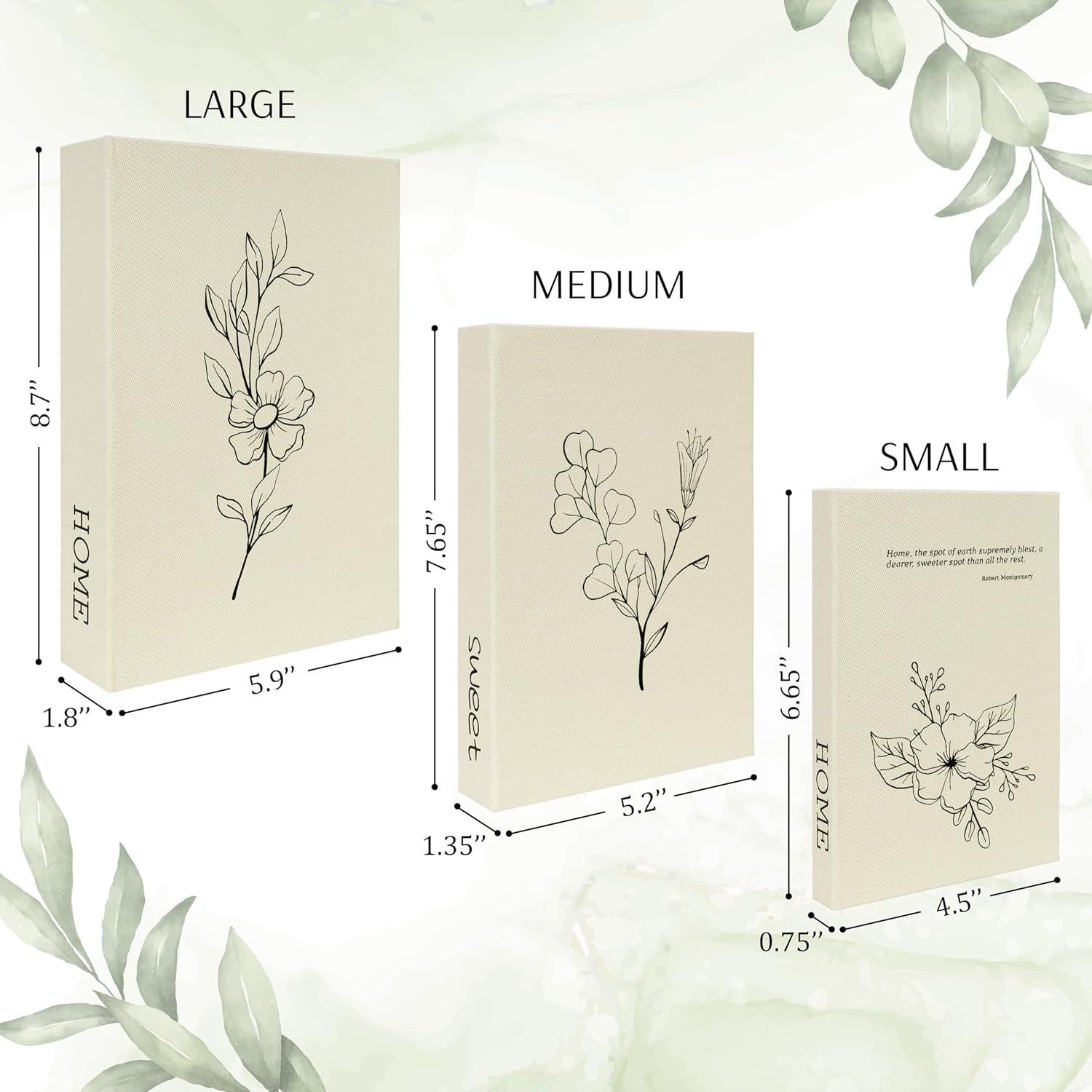 Juego de Cajas de Almacenamiento Decorativas Valentosa - 3 Piezas