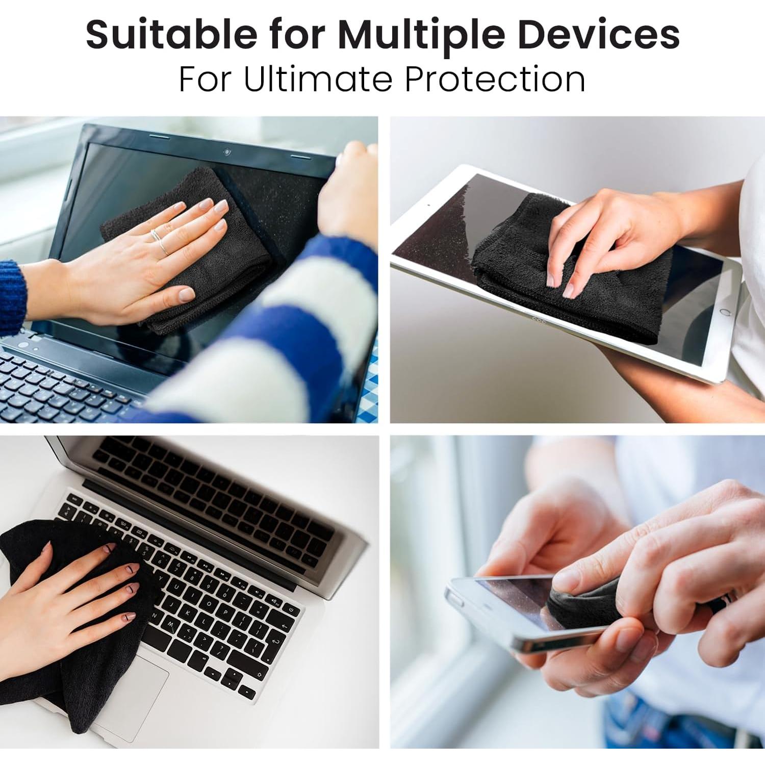 Kit Limpiador de Pantallas EVEO - Spray y Paño Microfibra