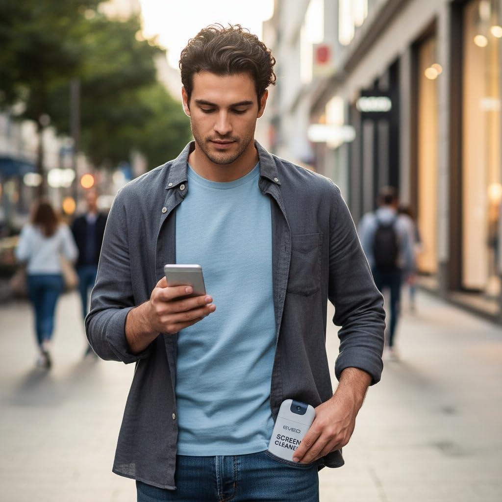 Kit Limpiador de Pantallas EVEO - Spray y Paño Microfibra