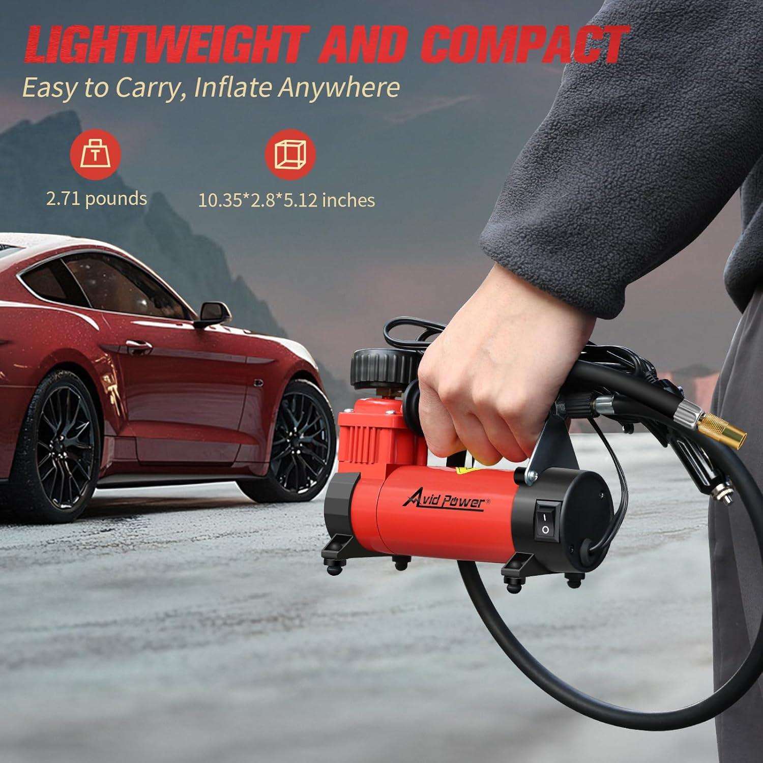 Compresor de Aire Portátil 12V AVID POWER ACAP280 30 LPM