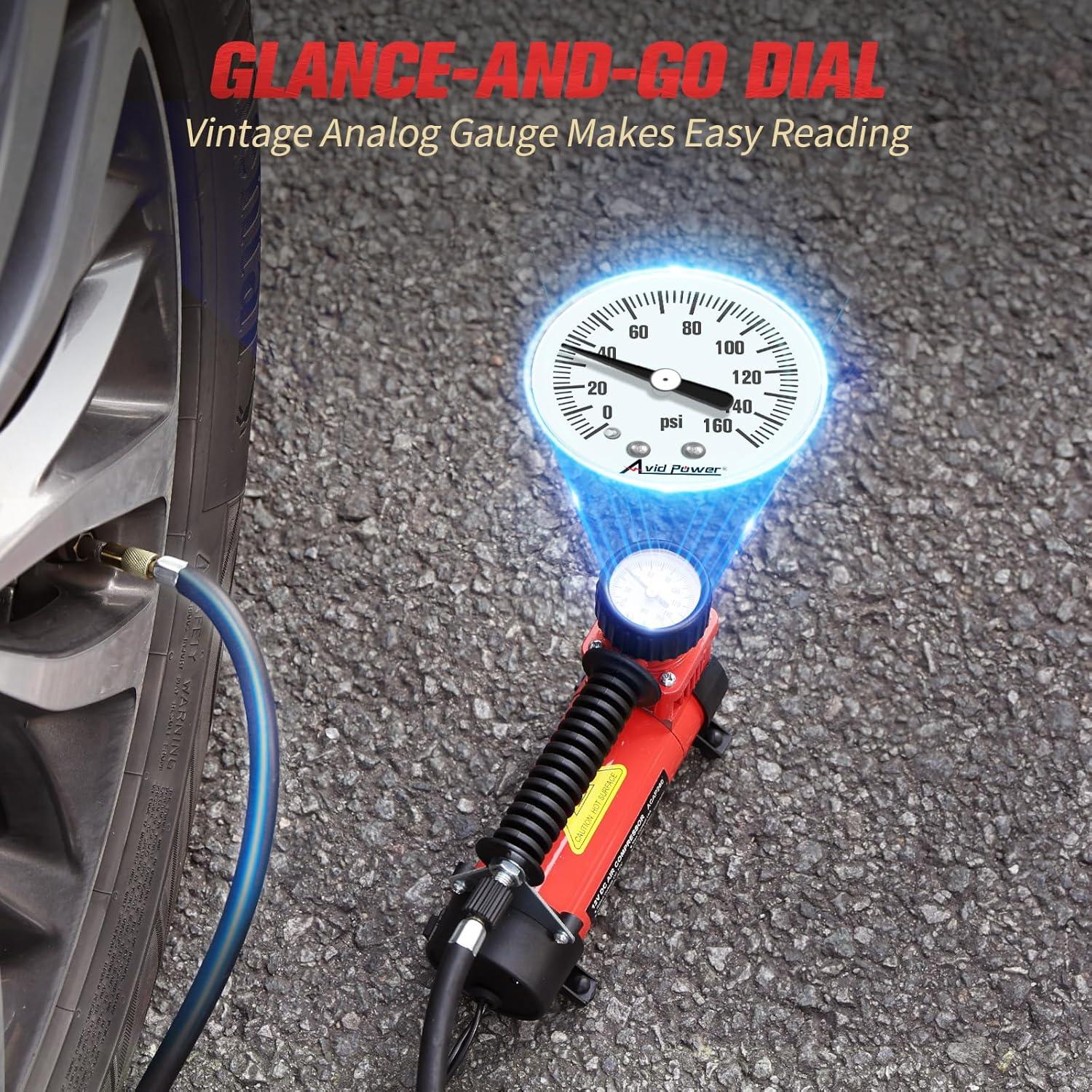 Compresor de Aire Portátil 12V AVID POWER ACAP280 30 LPM