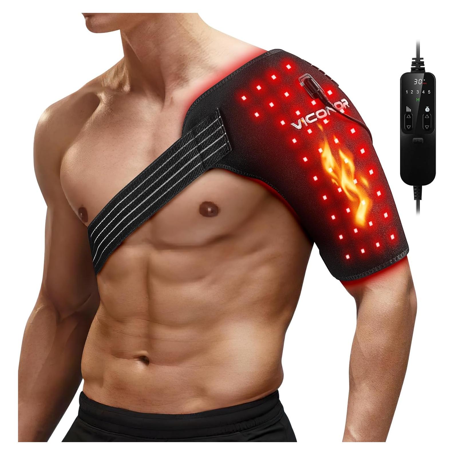 Almohadilla Térmica Viconor para Hombro con Luz Roja 660nm