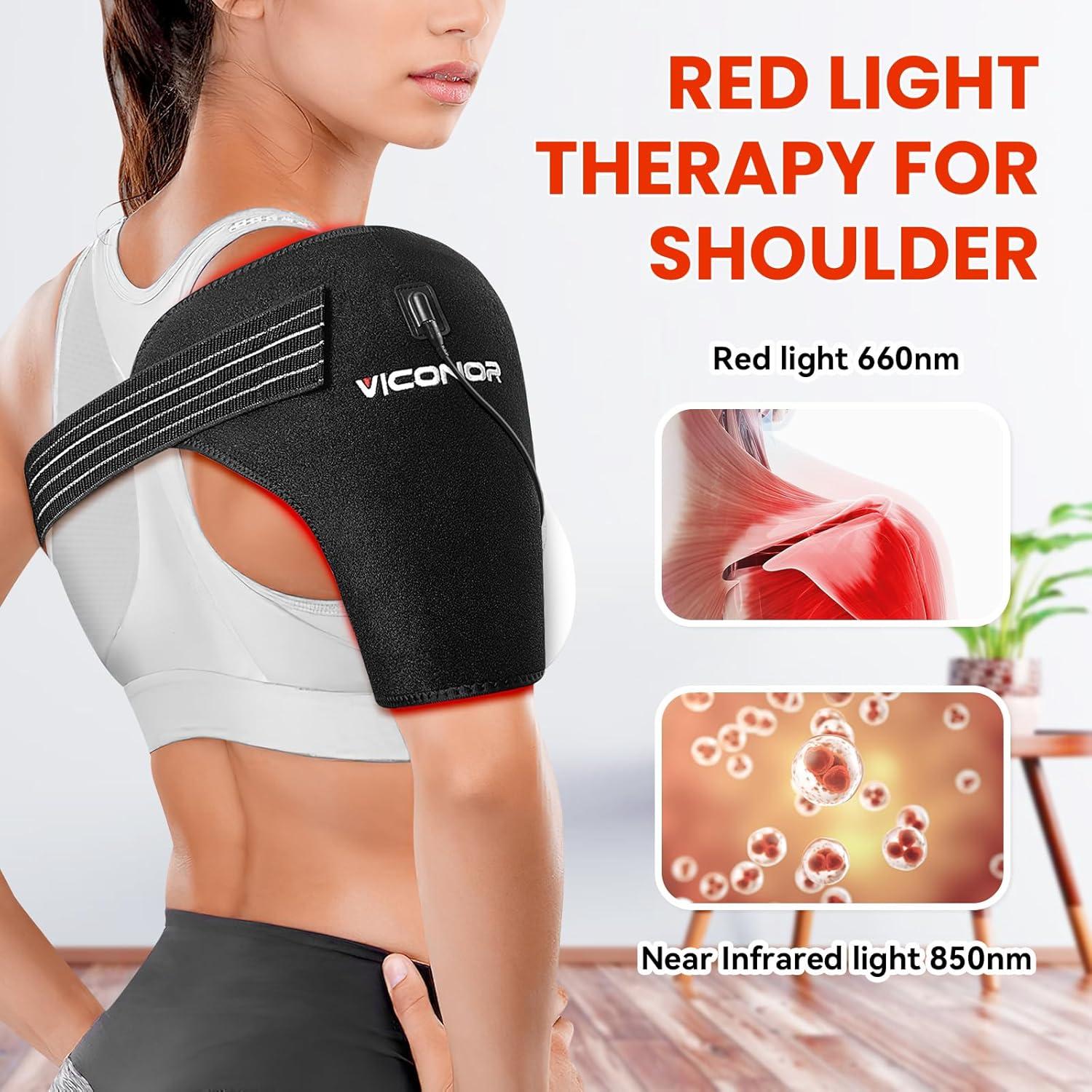 Almohadilla Térmica Viconor para Hombro con Luz Roja 660nm