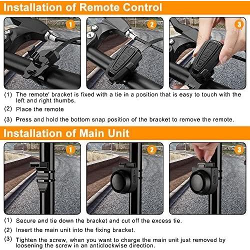 Alarma Inalámbrica Antirrobo Onvian A2 115dB para Bicicleta