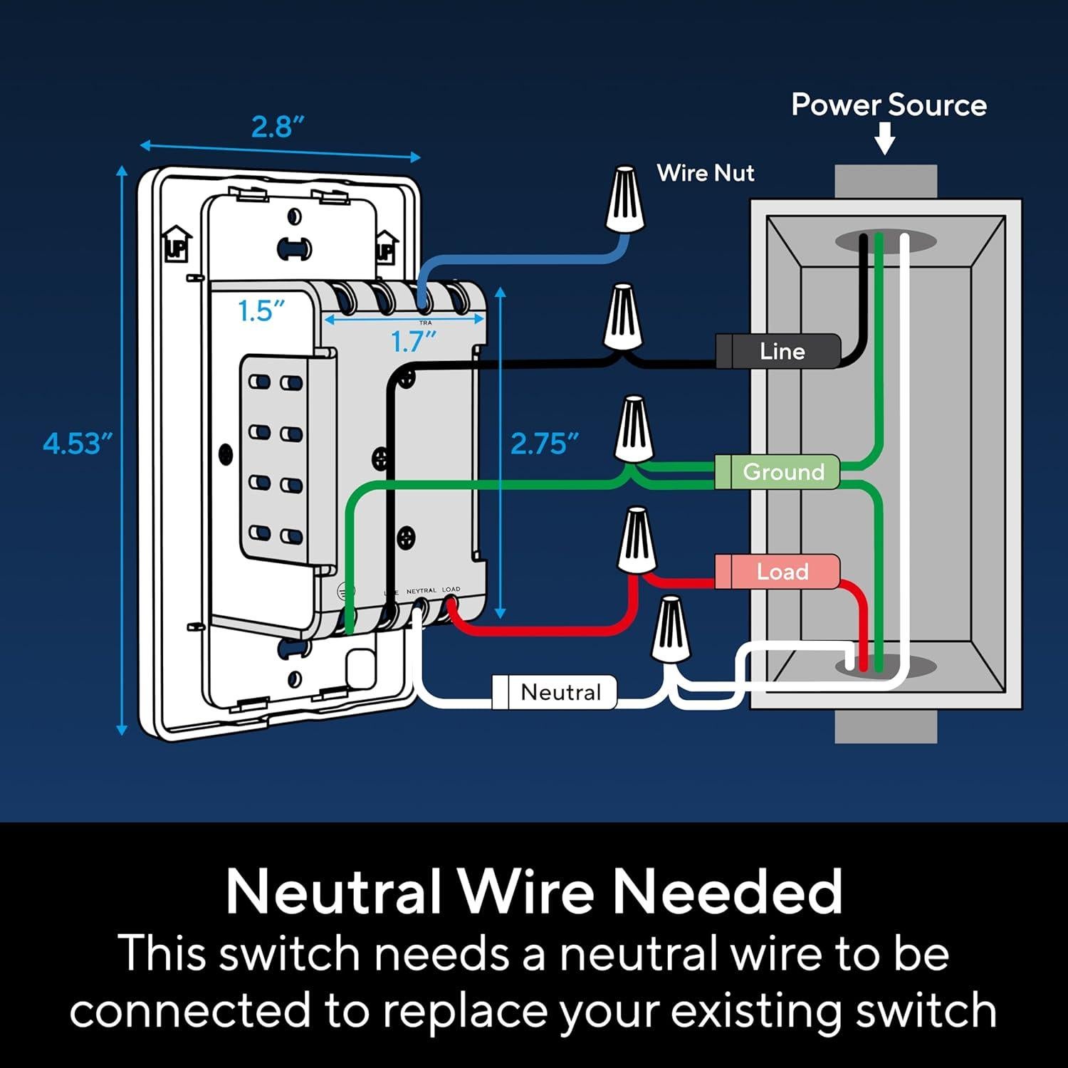Interruptor Regulador Inteligente U-tec 3 Vías WiFi 2.4GHz