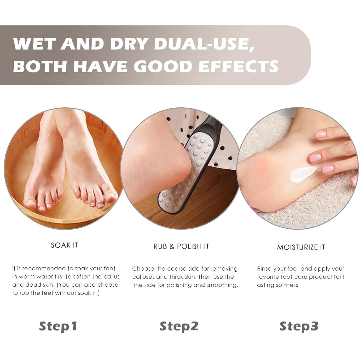 Lima de pies Aenfaiy de acero inoxidable - Removedor de callos