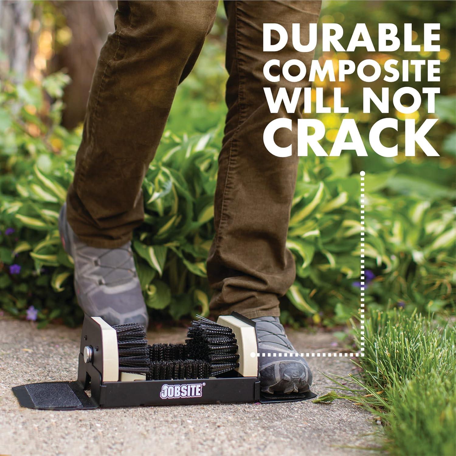 Limpiador de Botas JobSite Extra Ancho - Cepillo para Exterior