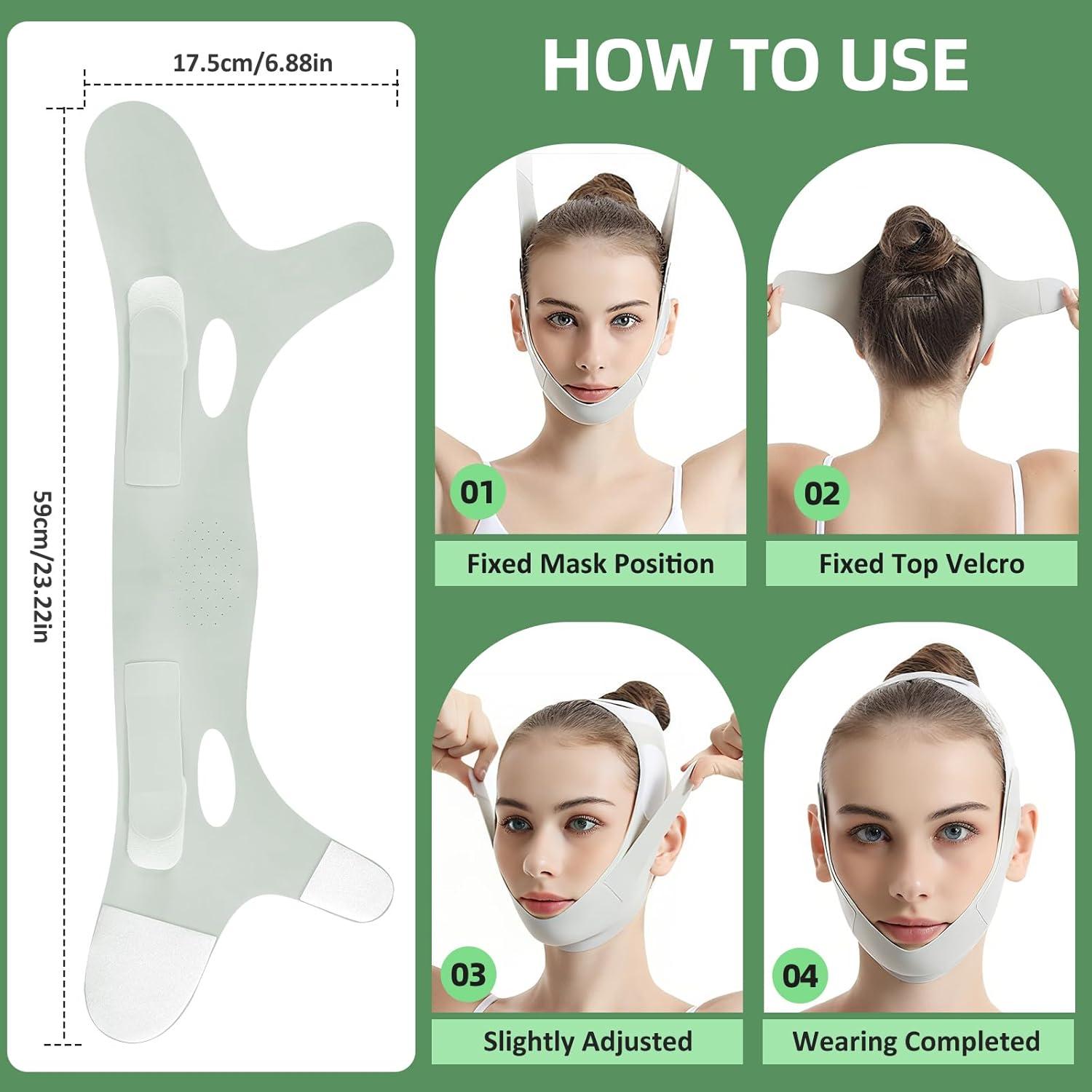 Cinturón Reutilizable para Levantar la Cara AH AEHIBO Verde