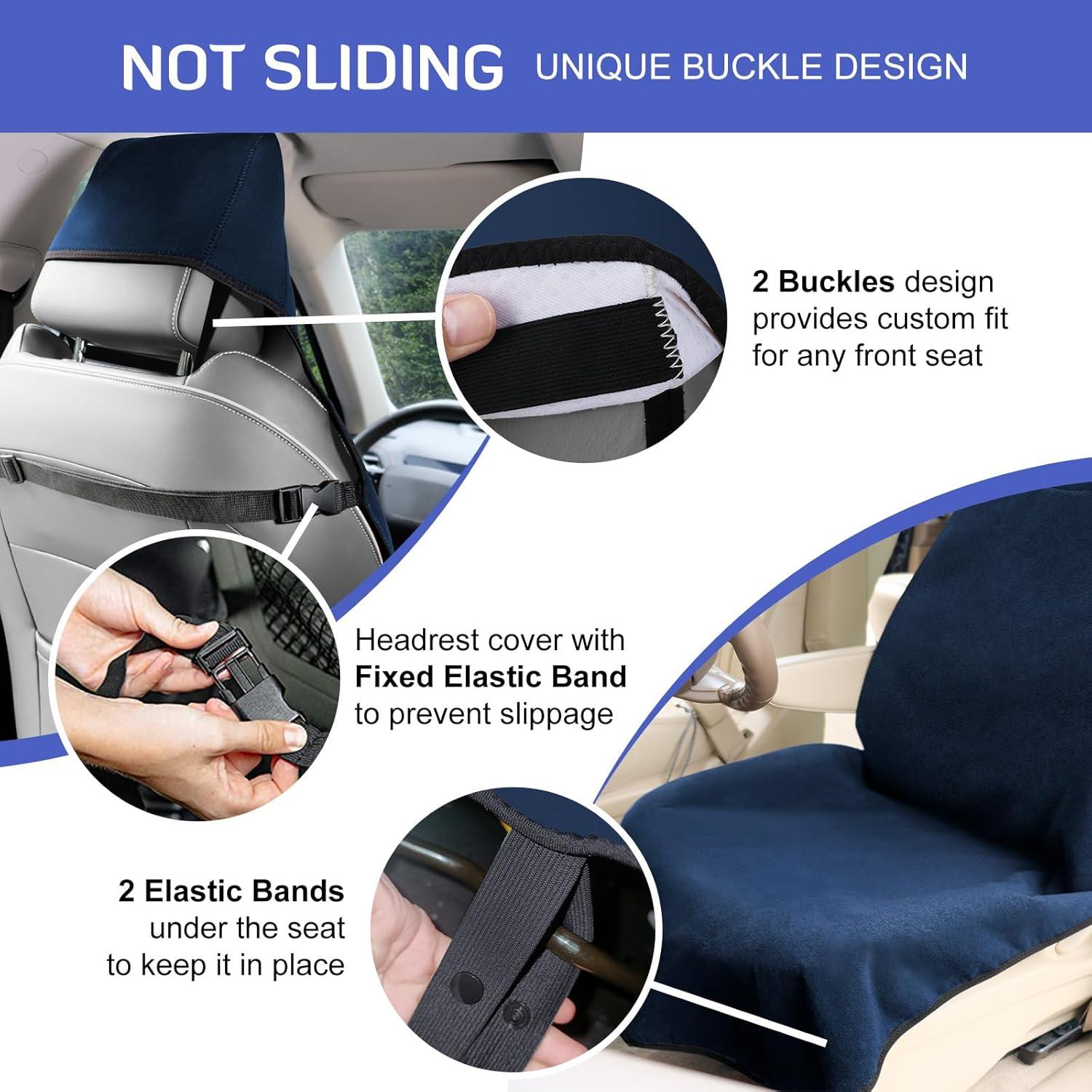 Funda de Asiento Impermeable INFANZIA para Coche Universal Azul