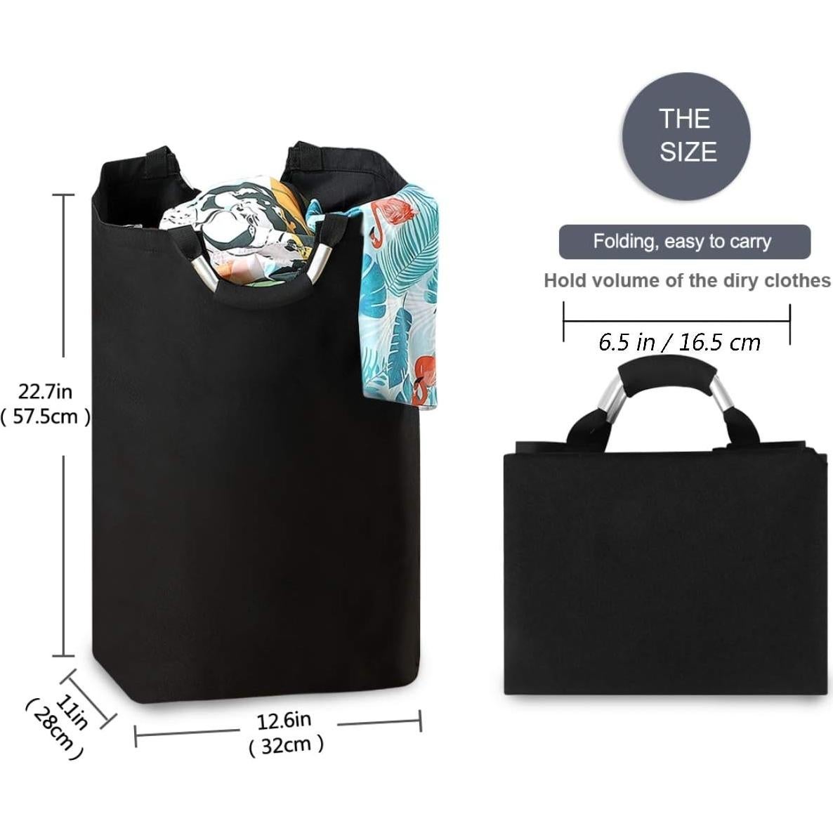 Cesta de Lavandería Colapsable Visesunny Gato Divertido 12.6L