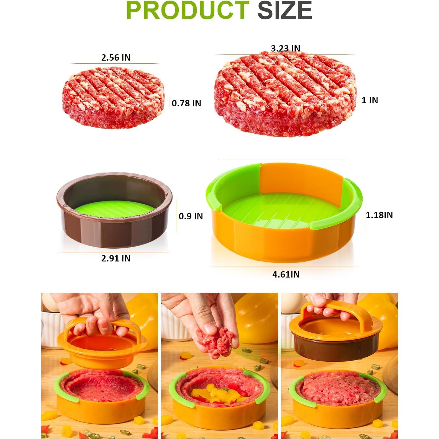 Prensa de Hamburguesas 3 en 1 Execent Antiadherente 127g