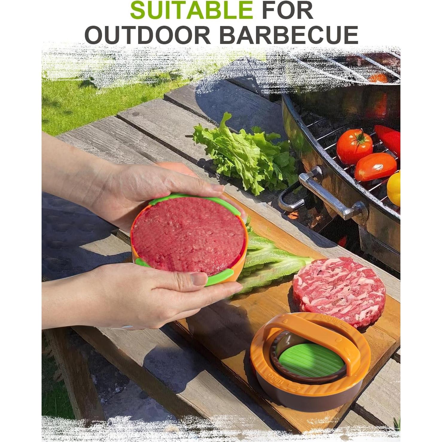 Prensa de Hamburguesas 3 en 1 Execent Antiadherente 127g