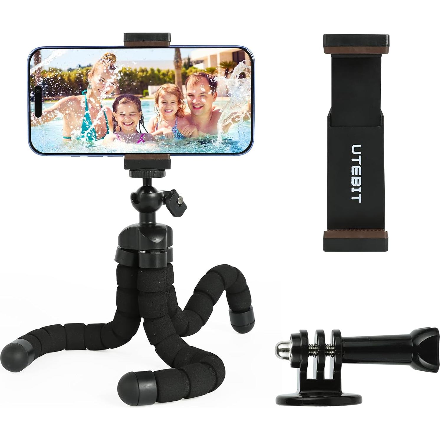 Trípode Flexible UTEBIT para Teléfono y Cámara - 30.99 cm