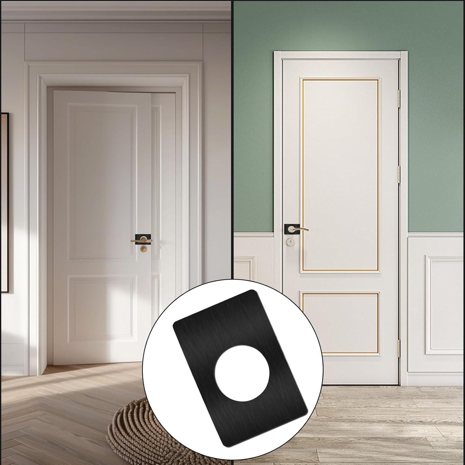 Placa de Refuerzo para Puerta HARSKIYER 2 Piezas Acero Inoxidable