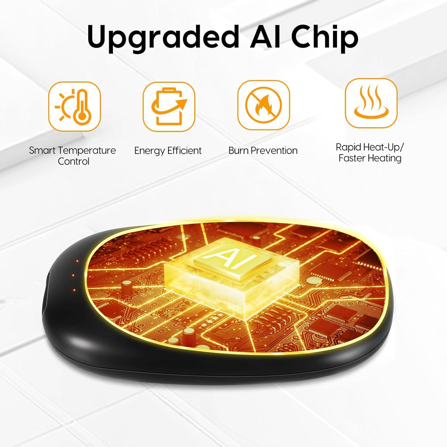 Calentadores de Manos Recargables GOSALISU N18 6000mAh 2 Piezas