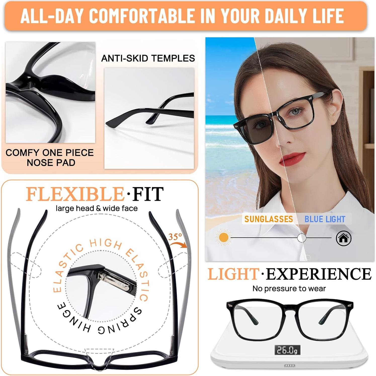 Gafas de Lectura Bifocales MARE AZZURO 2.25 con Luz Azul