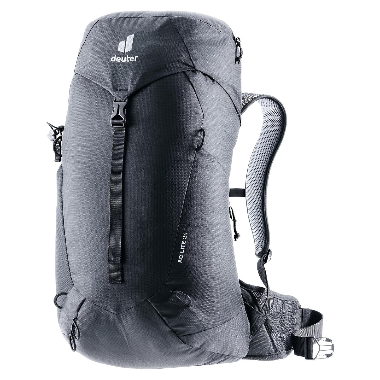Mochila Deuter AC Lite 24L Negra, Sistema Aircomfort
