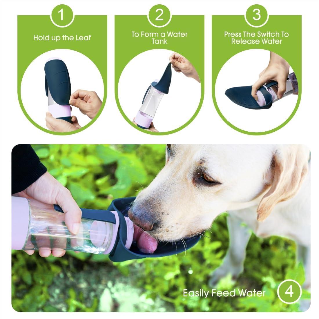 Botella de Agua Portátil para Perros SUPERDESIGN Azul 289g