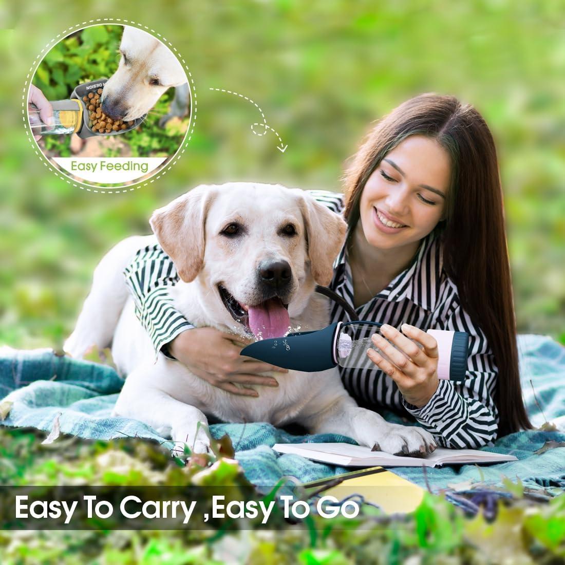 Botella de Agua Portátil para Perros SUPERDESIGN Azul 289g