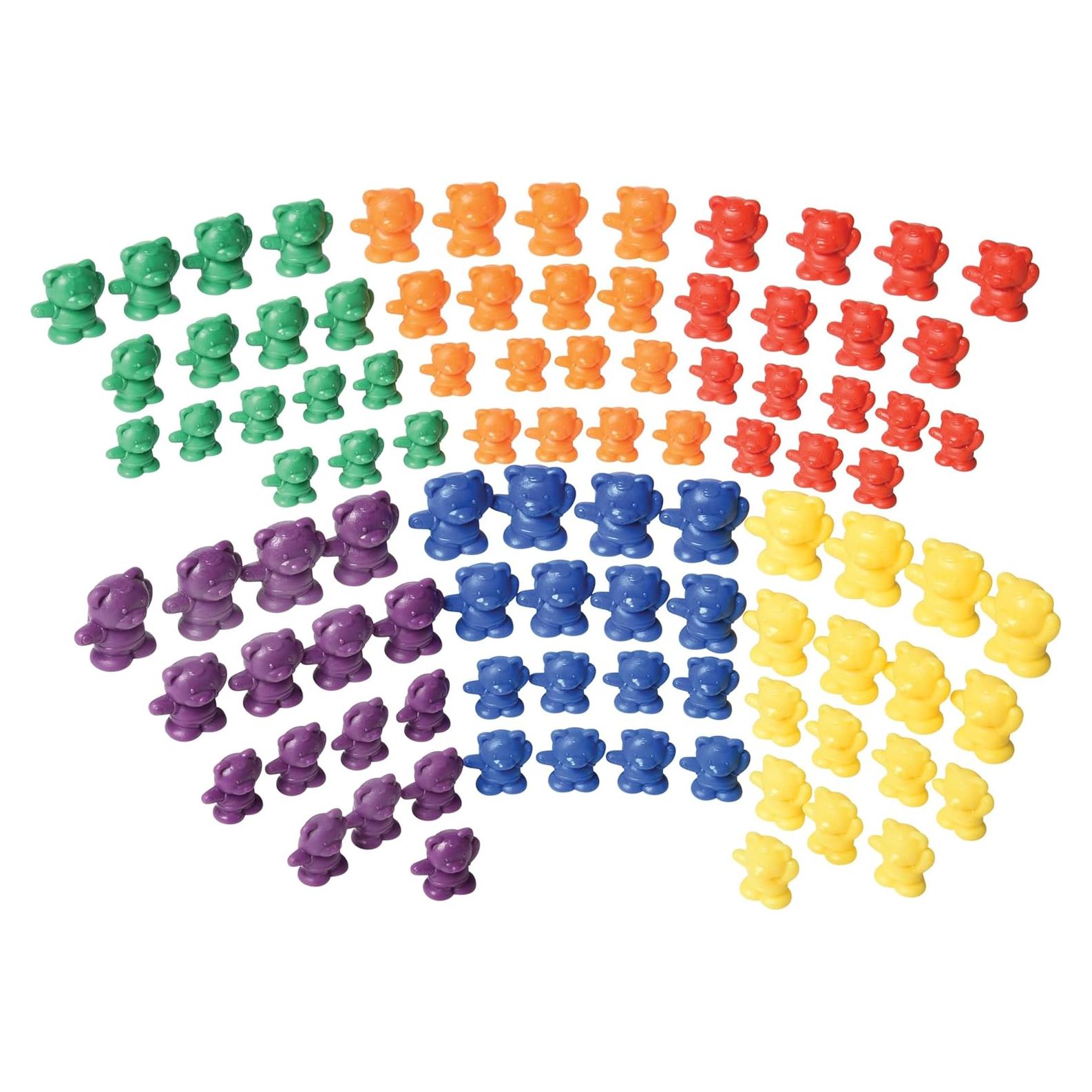 Set de Contadores de Osos Constructive Playthings - 96 Piezas para Matemáticas Tempranas
