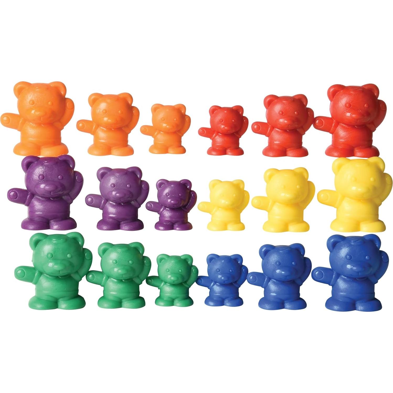 Set de Contadores de Osos Constructive Playthings - 96 Piezas para Matemáticas Tempranas