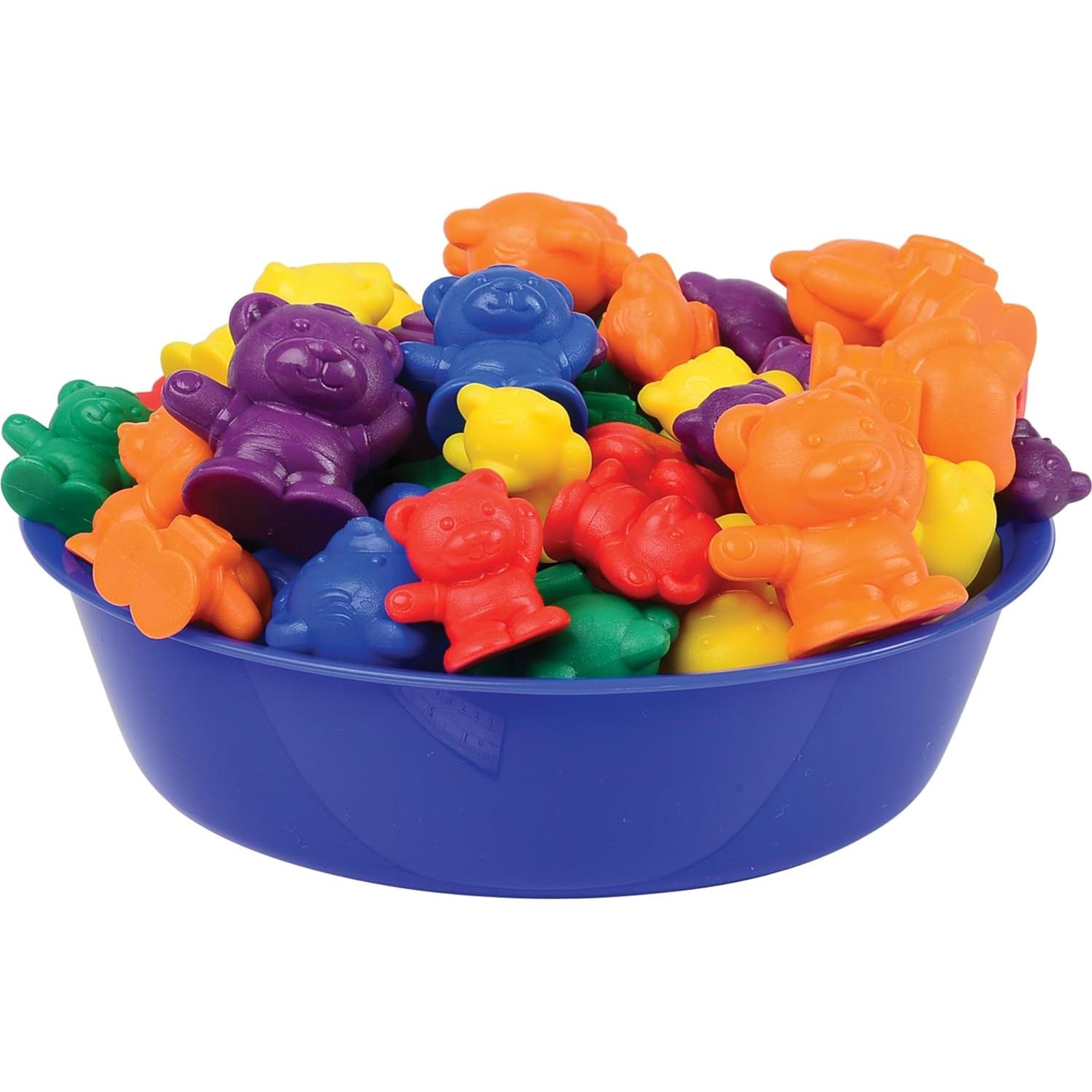 Set de Contadores de Osos Constructive Playthings - 96 Piezas para Matemáticas Tempranas