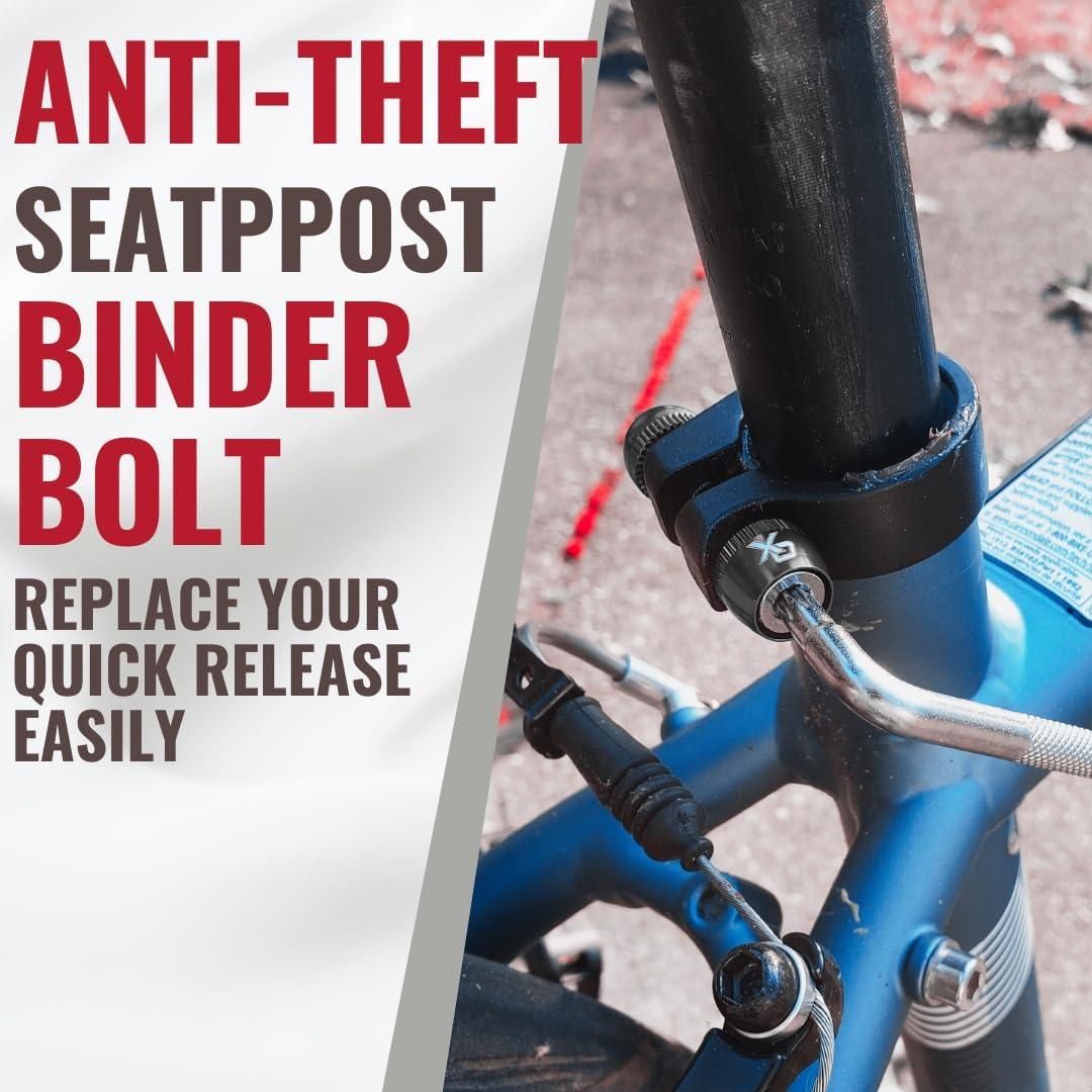 Abrazadera de Asiento de Bicicleta ONIPAX Antirrobo 7 Lóbulos