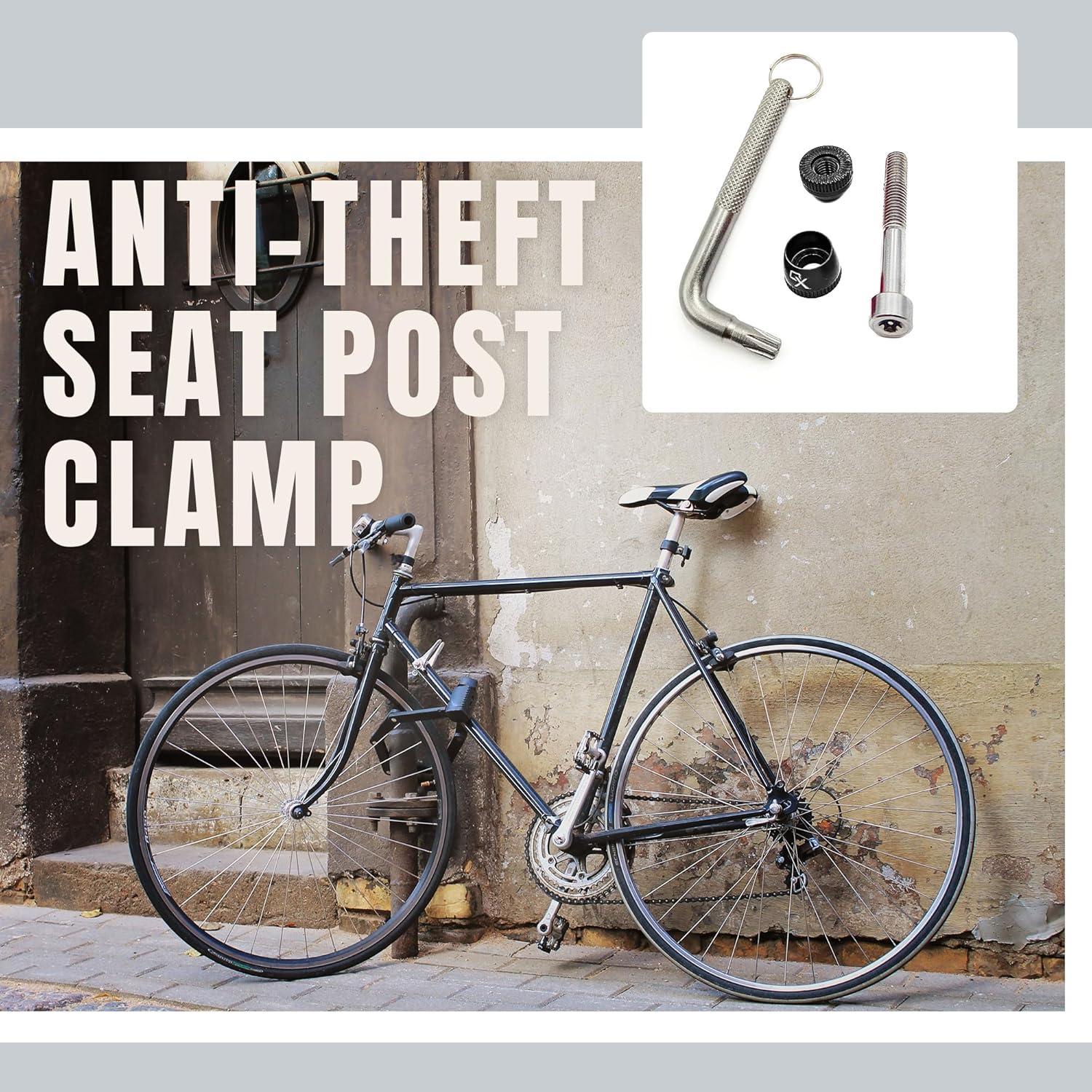 Abrazadera de Asiento de Bicicleta ONIPAX Antirrobo 7 Lóbulos