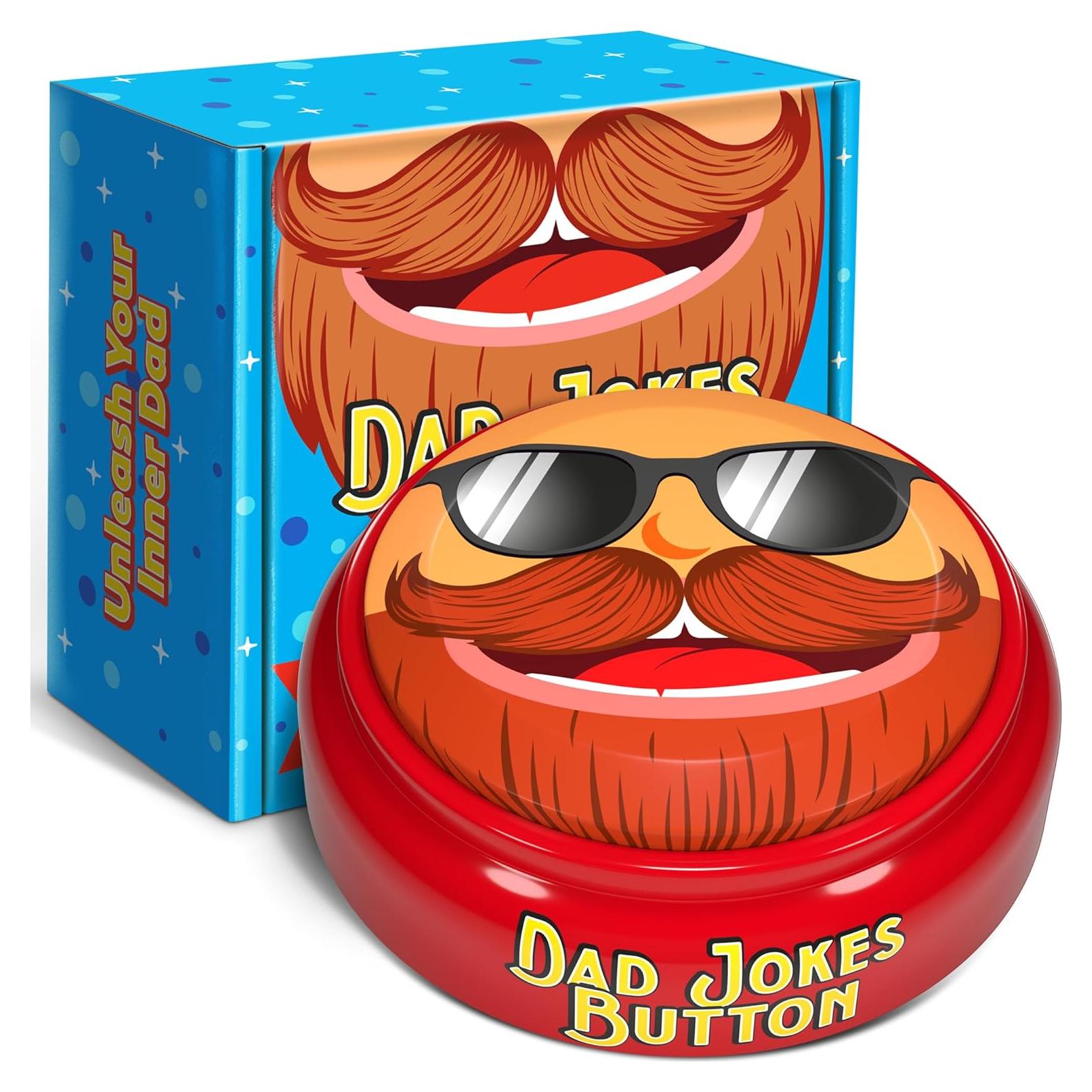 Botón de Chistes de Papá Keentox con Grabadora 60s - Regalo Día del Padre