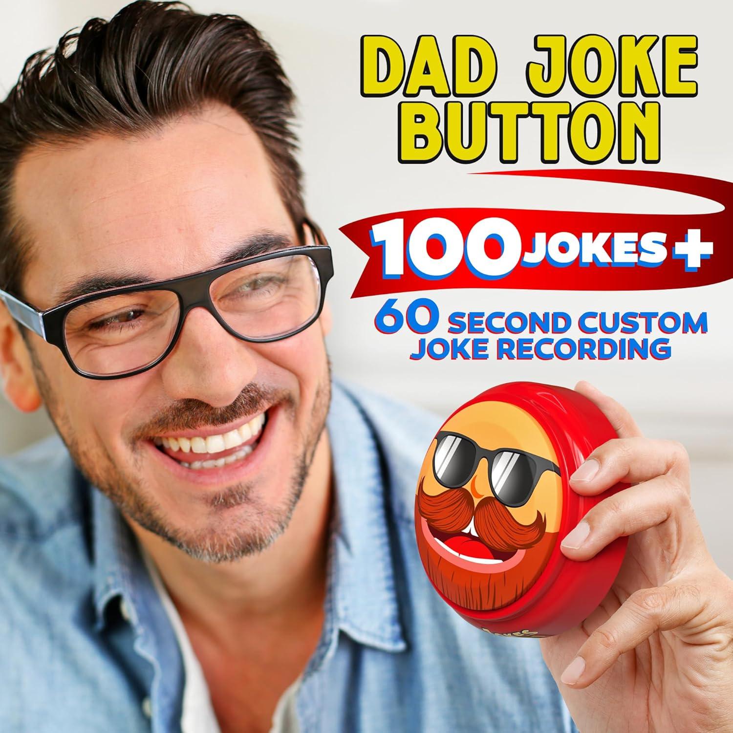 Botón de Chistes de Papá Keentox con Grabadora 60s - Regalo Día del Padre