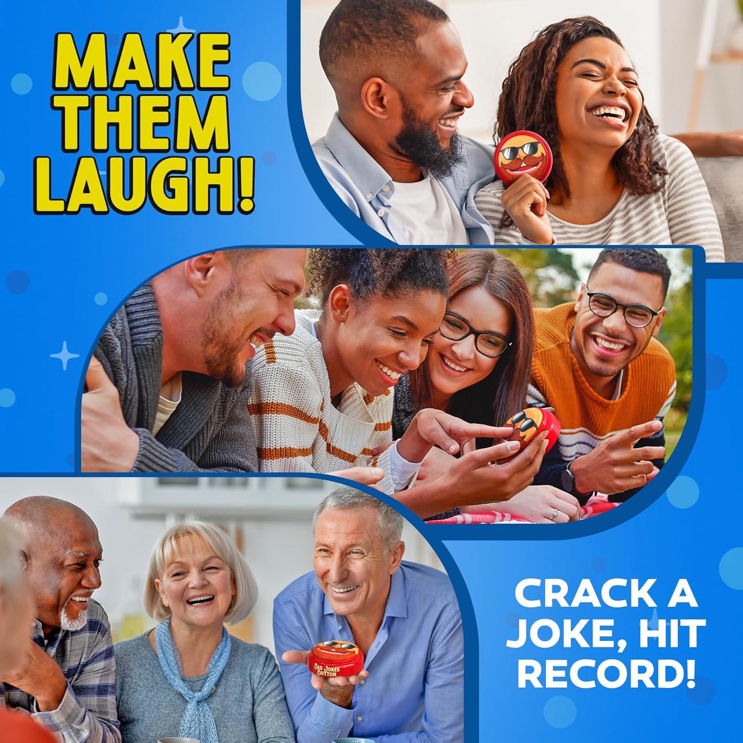 Botón de Chistes de Papá Keentox con Grabadora 60s - Regalo Día del Padre