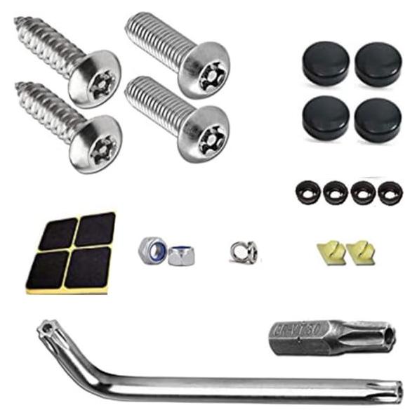Kit de Tornillos de Seguridad Antirrobo Plate Jade M6 Acero Inoxidable