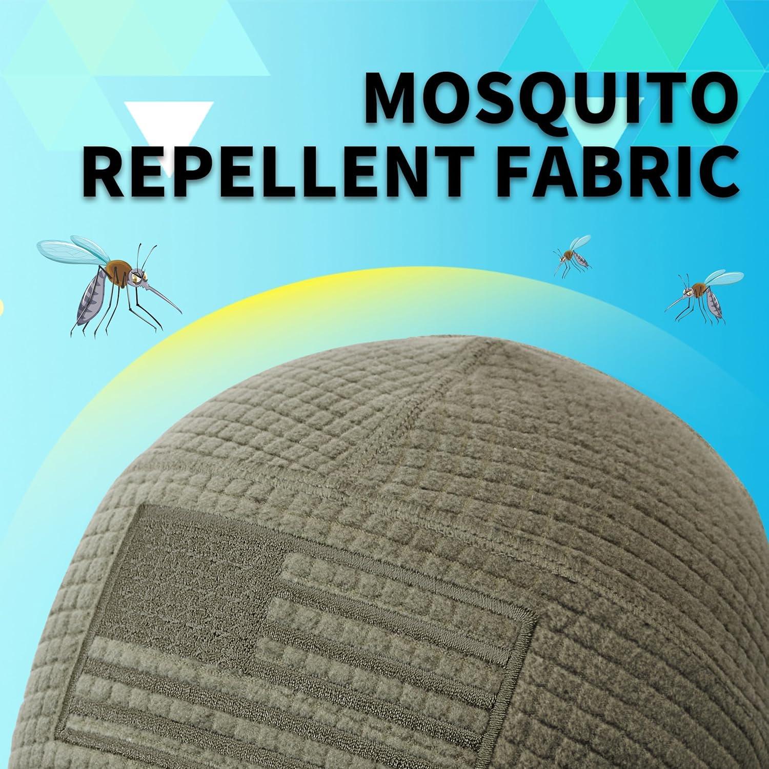 Gorro Táctico de Forro Polar Grid con Bandera Americana - Oliva