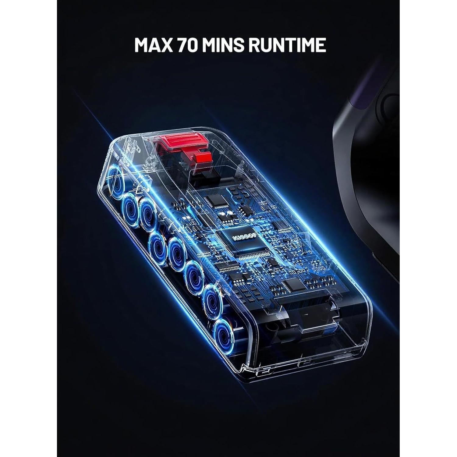 Aspiradora Inalámbrica AZVKEA S17 600W 70Min HEPA Oro