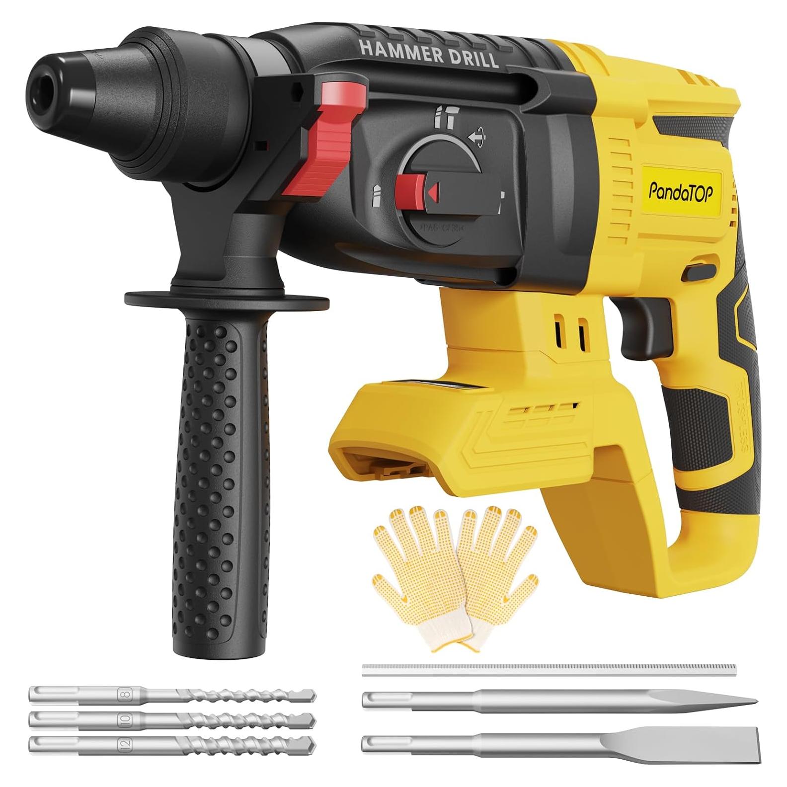 Rotomartillo Inalámbrico 20V PandaTOP SDS Plus 4 Funciones