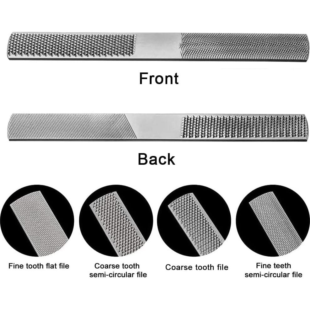 Lima de Madera 4 Vías DONSTRAW - Acero de Carbono 20.5cm