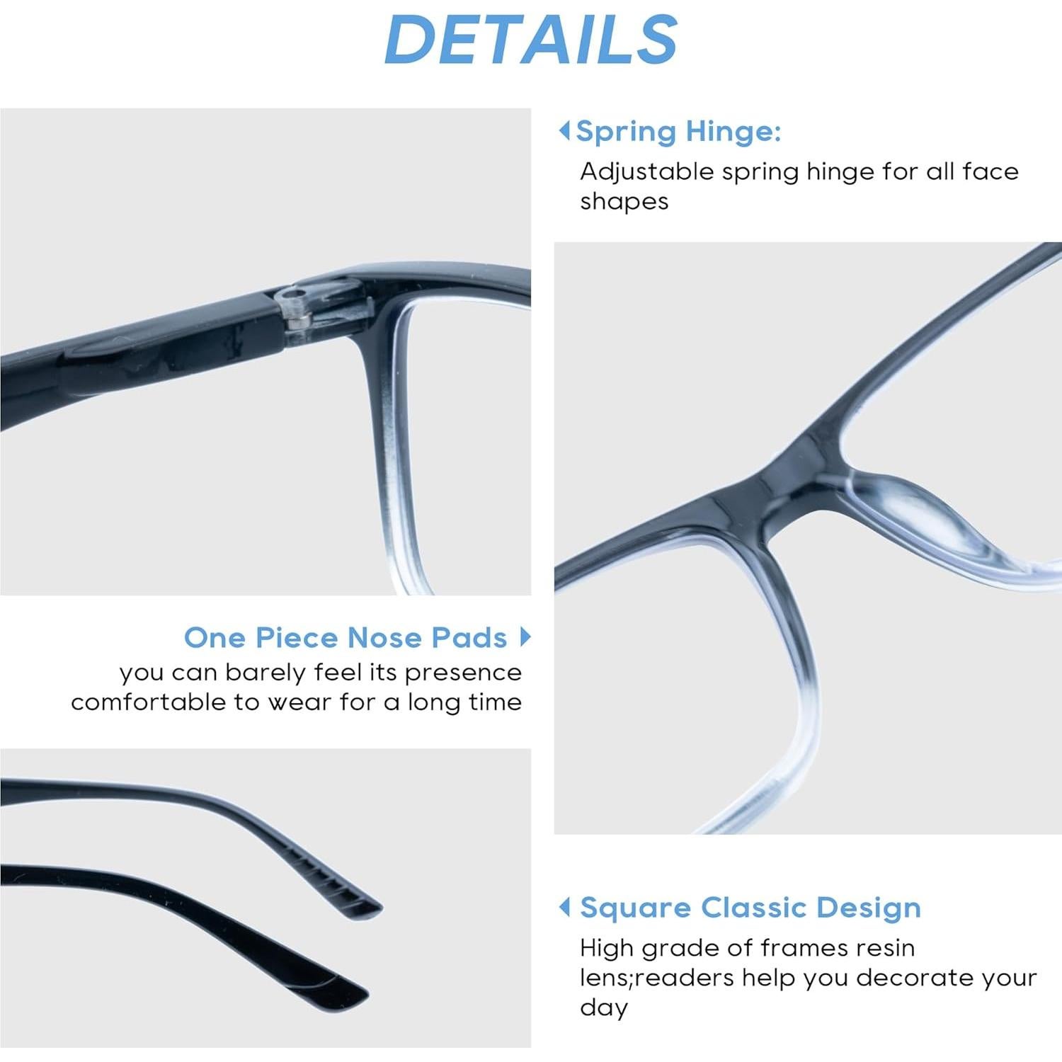 Gafas de lectura bifocales Wenzhou 1.0x con filtro azul