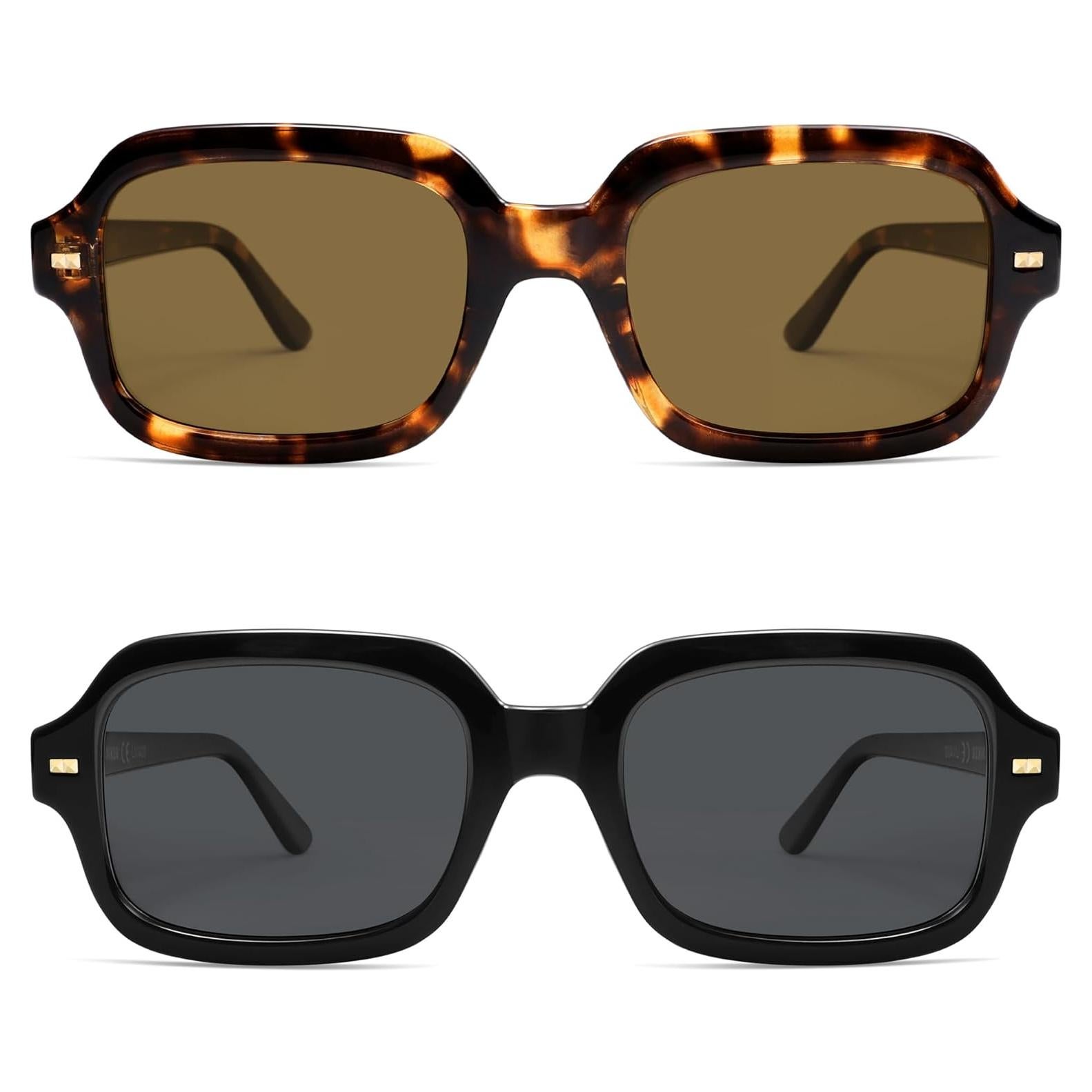 Gafas de sol polarizadas retro VL9832 unisex cuadradas