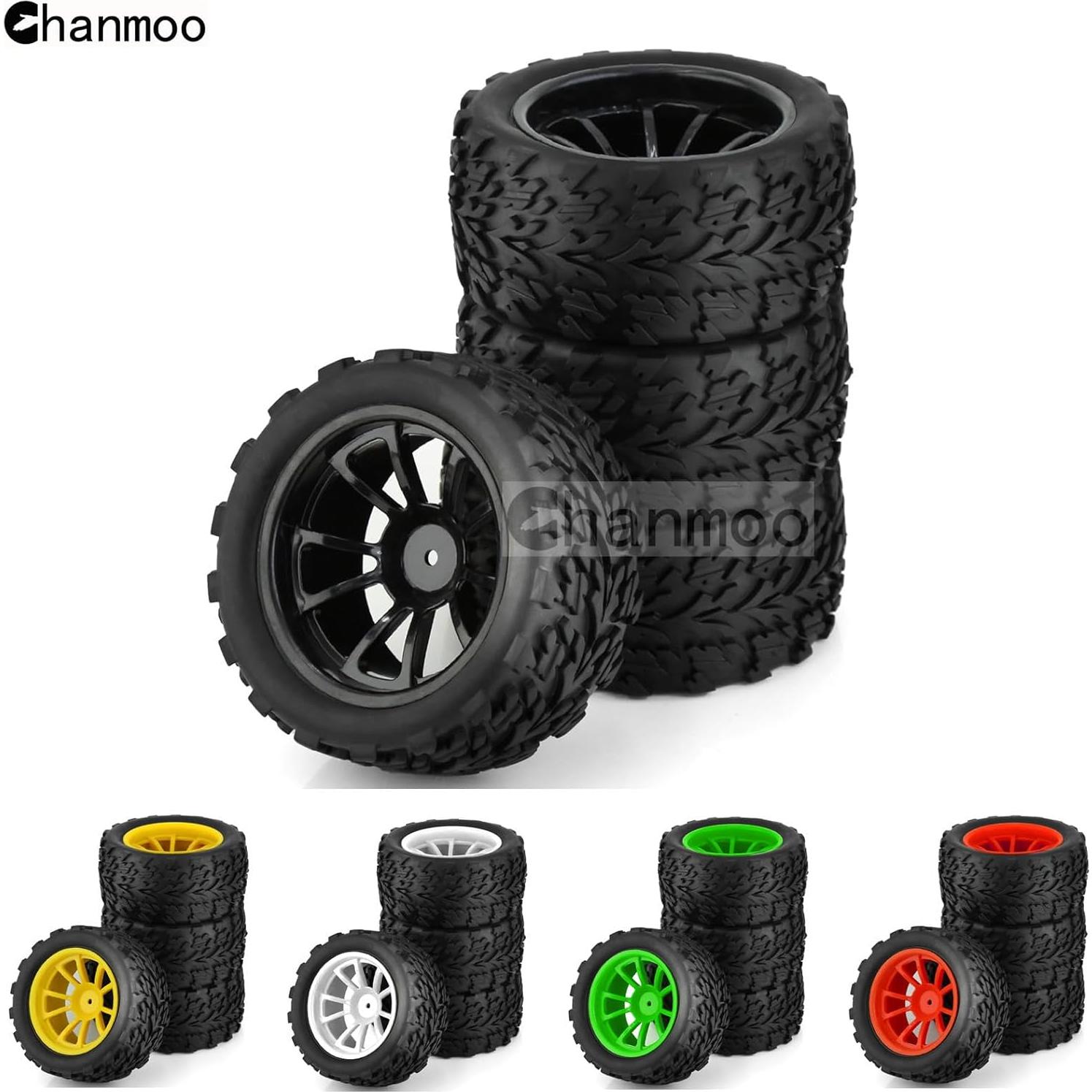 Neumáticos RC 1/10 Chanmoo Off Road 118mm 4PCS Negro